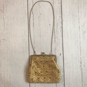 La Regale beaded vintage clutch/shoulder bag